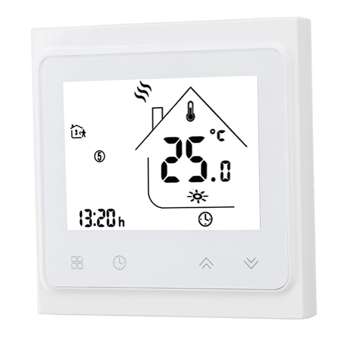 BHT 002GC Boiler Verwarming Programmeerbare Thermostaat Digitale Touchscreen Thermostaat met Groot LCD black