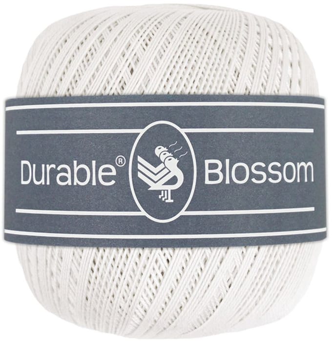 Durable Blossom - 310 White - Verfijnd Gemerceriseerd Katoen Garen