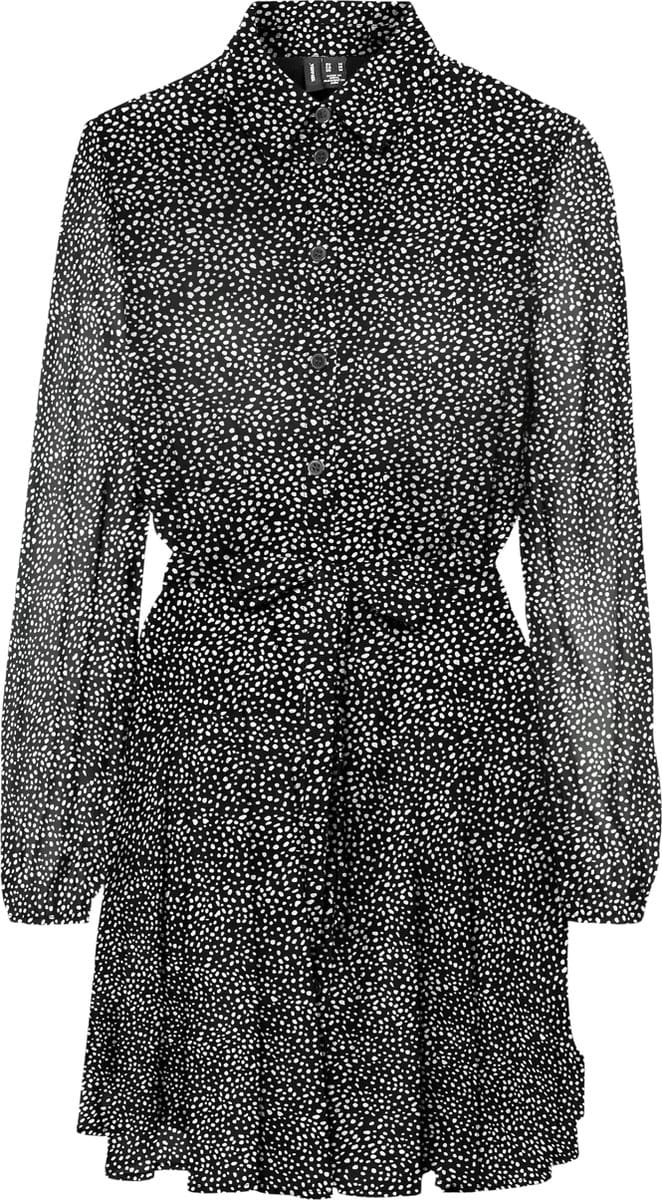 VERO MODA - VMHOLLY LS VOLUME SHORT DRESS WVN GA - Dames - Mini jurken