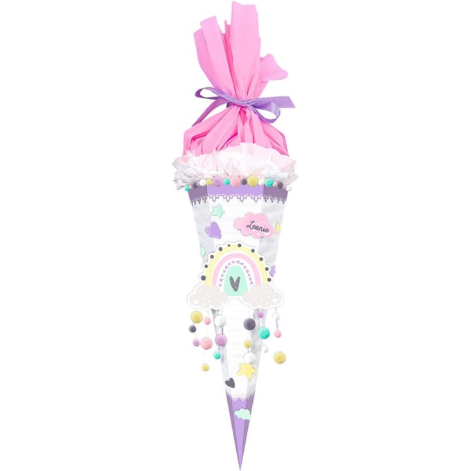 Schoolkegel knutselset "Regenboog"