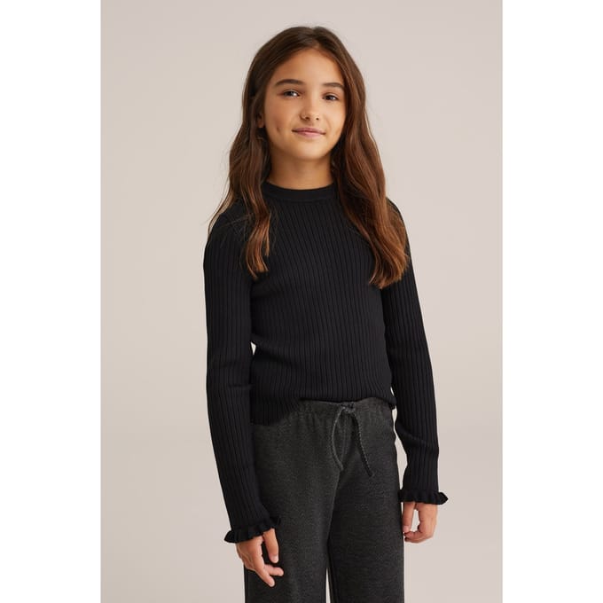 WE Fashion Knitted Pullover Black Taglia: 134/140 | Maglioni Outlet | kids | Nero