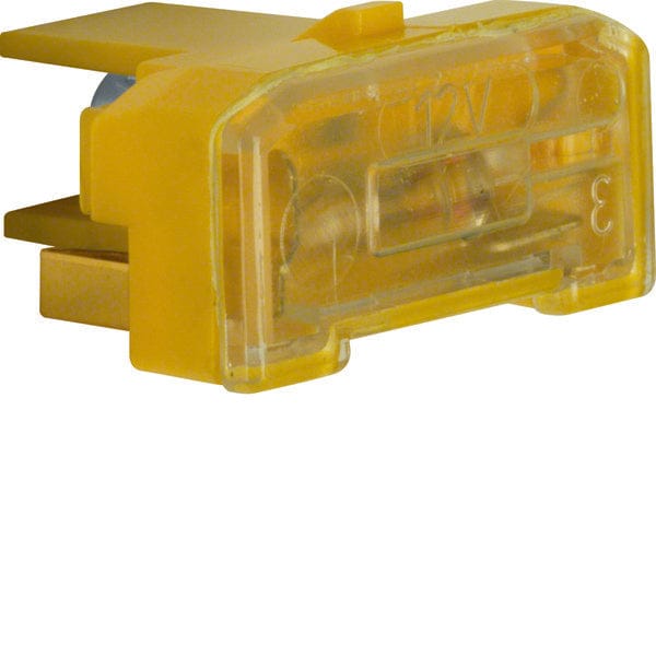 Hager Berker Geel Gloeilamp Element 12V 65mA Met N-Klem - 167602