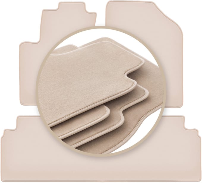 PREMIUM beige matten voor: Hyundai ix20 minivan 2010-2018