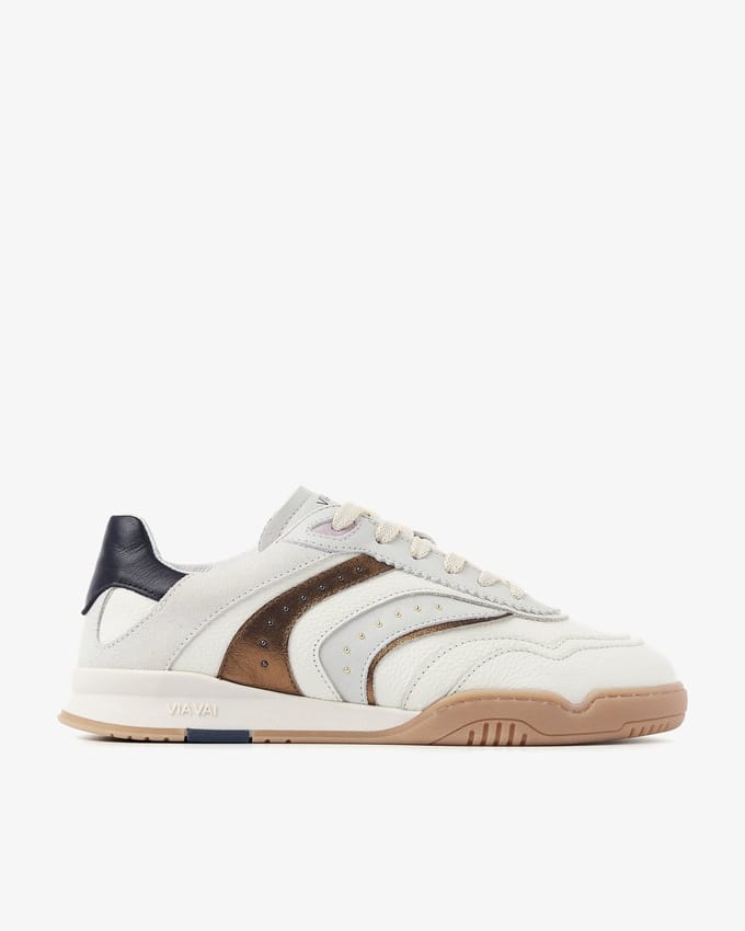 VIA VAI Kris Pax Sneakers dames - Su�de,Leer - Beige