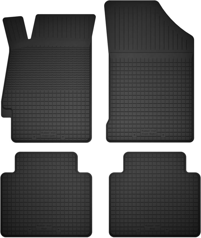 Wielganizator BasicProtect - Auto Rubbermatten - 4 Stuks - Antislip - Weerbestendig