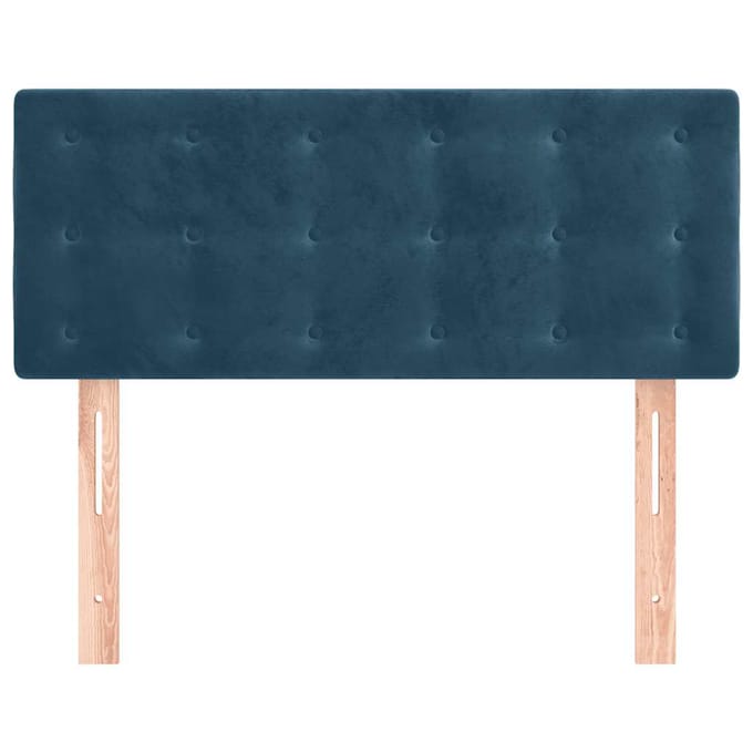 vidaXL - Hoofdbord - 80x5x78/88 - cm - fluweel - donkerblauw