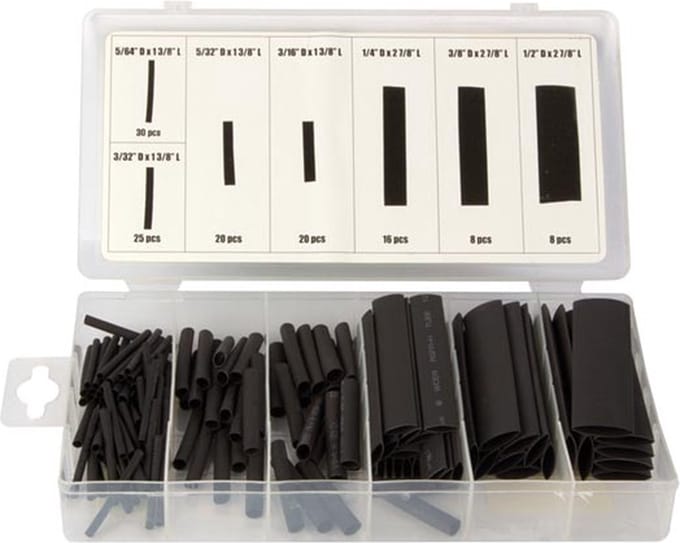Toolland HAS07 Krimpkous assortiment Zwart Krimpverhouding:2:1 1 set(s)