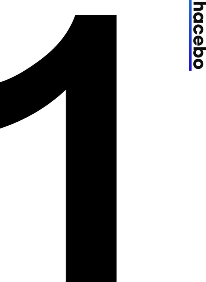 Cijfer Sticker - Zwart - 10CM - Container sticker - 3 Stuks - 1