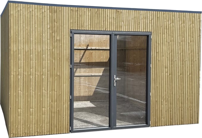 Solid Tuinhuis - Superia Vertico Nisa - Vuren - Geïmpregneerd - 304,6x408,6x240,5cm