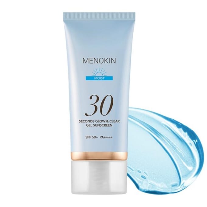 [MENOKIN] Crème Solaire Gel Éclat & Claire 30 Secondes SPF 50+ PA++++ 50ml Moist white