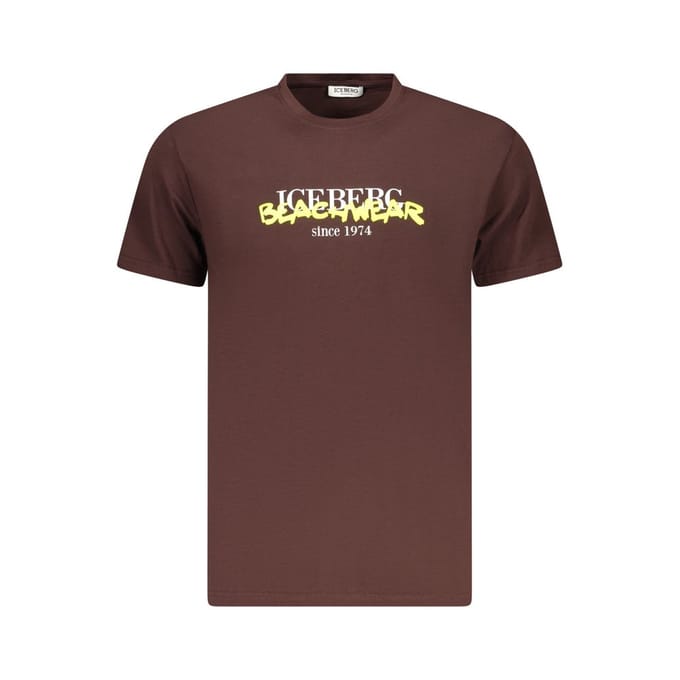 Iceberg Neon Katoenen T-Shirt voor Mannen