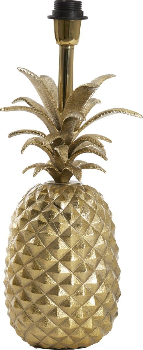 Light & Living Tafellamp Pineapple 42cm - Goud (excl. kap)