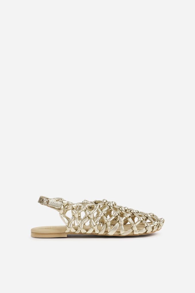Bronx Ann-aya Sandal Champagne Maat: 38 | Sandalen Outlet | Dames | Goud