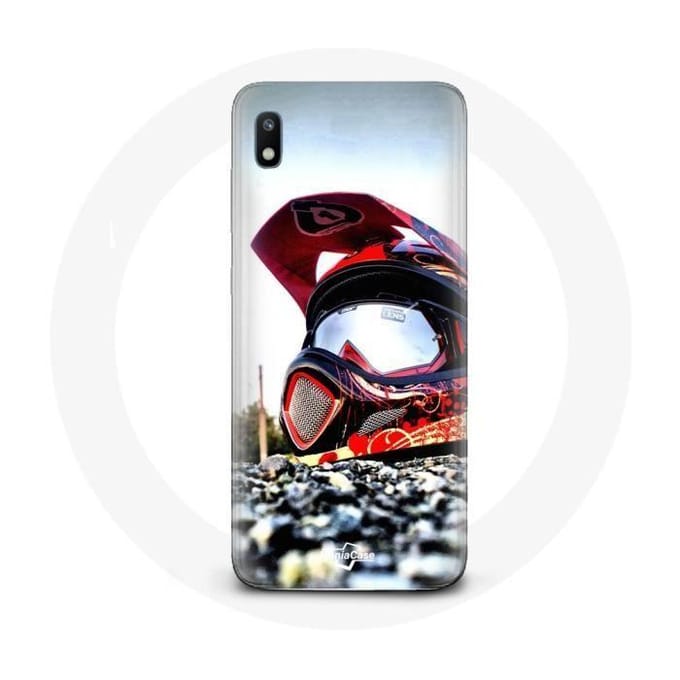 Coque - maniacase - Samsung Galaxy A10 - Souple - Noir - Moto Cross noir