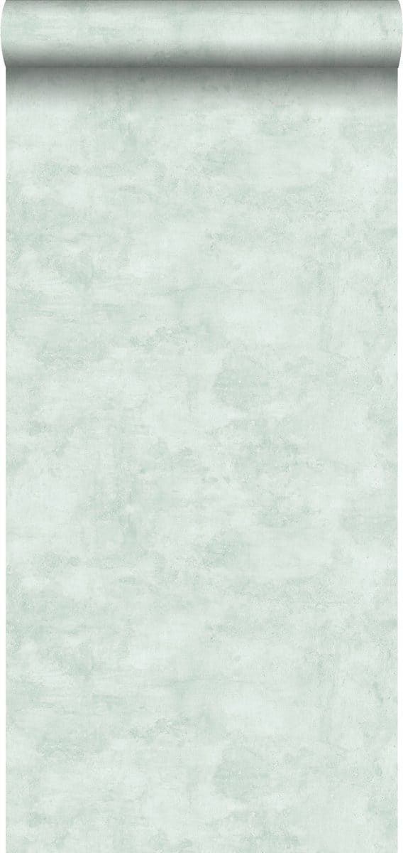 ESTAhome behang betonlook mintgroen - 53 cm x 10.05 m - 138905