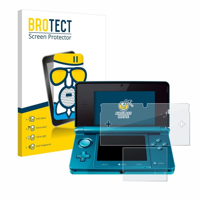 BROTECT - Screenprotector voor Nintendo 3DS - Folie Beschermfolie Beschermglas matte