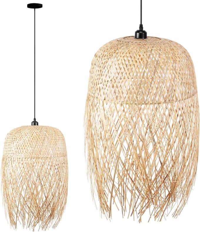 Toolight App1327-1Cp Hanglamp Beige 40X40X60Cm
