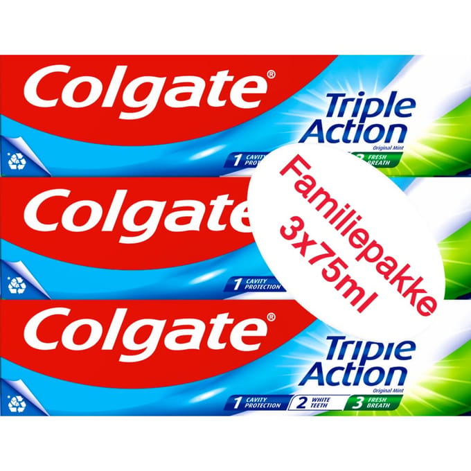 Colgate Toothpaste Triple Action 3 st