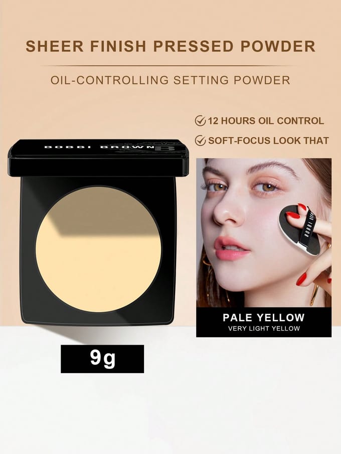 Bobbi Brown Sheer Finish Pressed 9gr | Pale Yellow​ - 001 | - 001 Yellow​