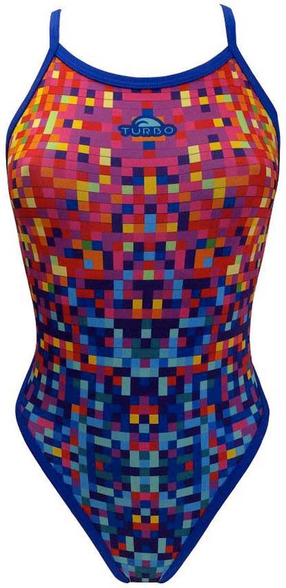 Turbo Pixels Revolution Zwemkleding Veelkleurig S Vrouw
