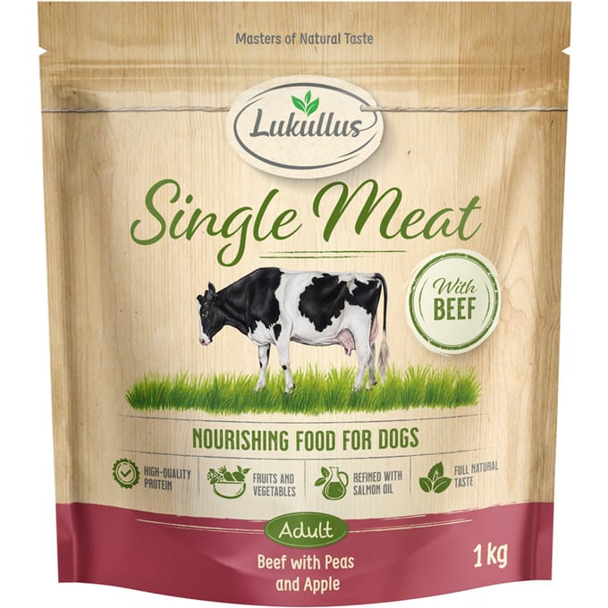 Lukullus Single Meat Rund - 1 kg Nieuw Receptuur