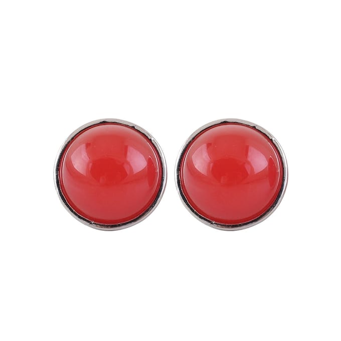 Behave - Oorbellen - Rood - 1.3 cm doorsnede
