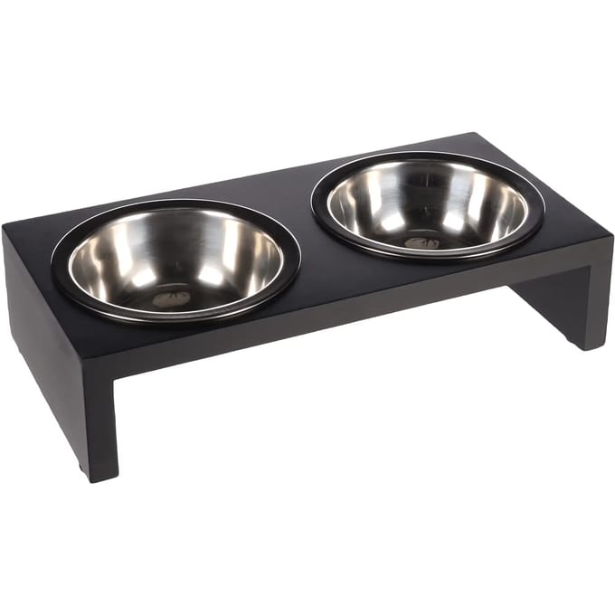 Flamingo Voerbak Kobushi Twin  - Antraciet - 2 x 220ml