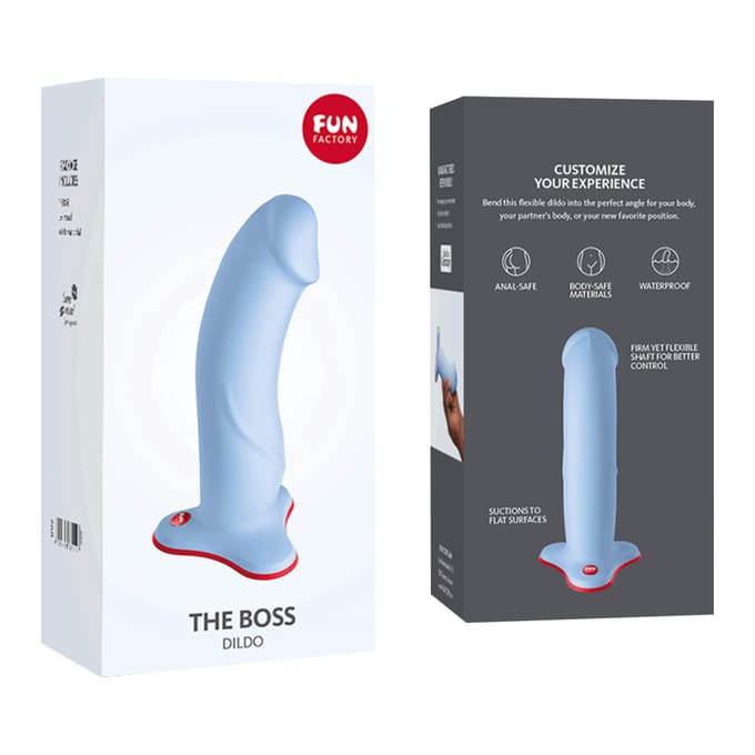 FUN FACTORY The Boss Stub Dildo Dove Blue