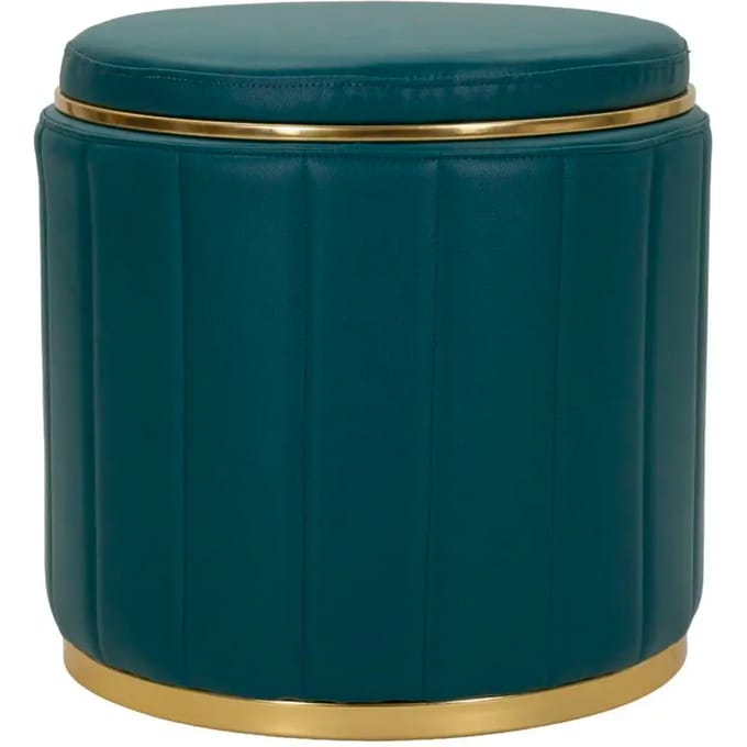 Poef London Pouf With Storage Tail Ø 46,5×44 cm