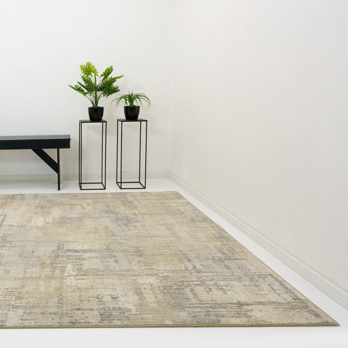 Vloerkleed Xilento Crunch Ivory Grey | 170 x 230 cm