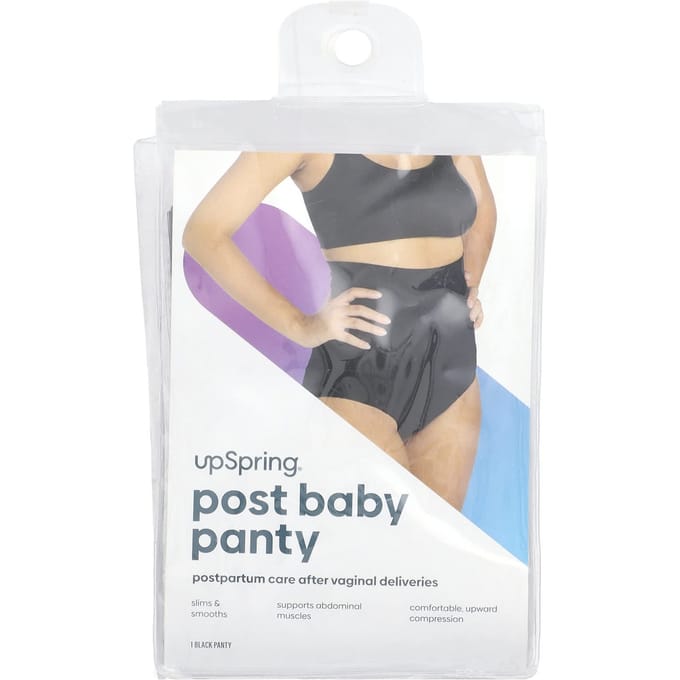 UpSpring, Post-baby slipjes, hoge taille, 1X/2X, zwart, 1 stuk gray