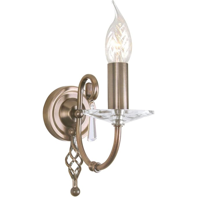 Elstead Lighting LED Wandlamp Aegean | 1X E14 Max 60W | Aged Brass
