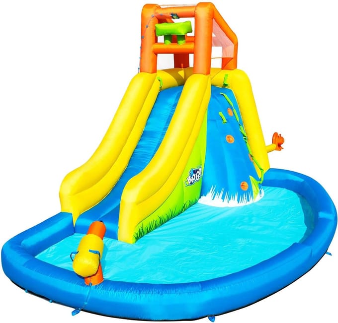 Bestway H2OGO! Waterpark mount splashmore - speelzwembad - klimwand - Glijbaan