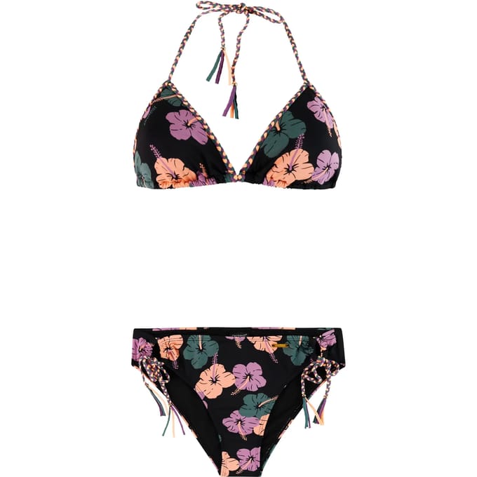 Protest PRTIsa - Triangel bikini set Dames - Koordsluiting - Uitneembare vulling - Normale pasvorm - Medium dekking - Zwart