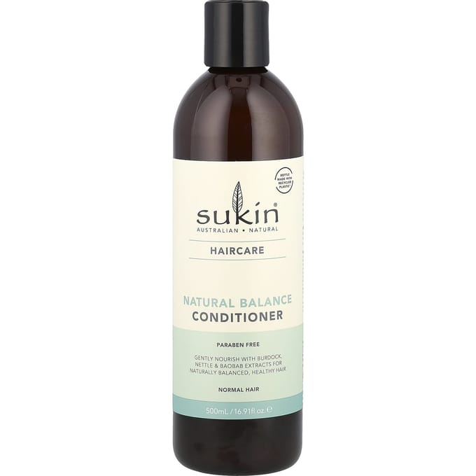 Sukin, Après-shampoing Équilibre Naturel, pour cheveux normaux, 16,9 fl oz (500ml) white