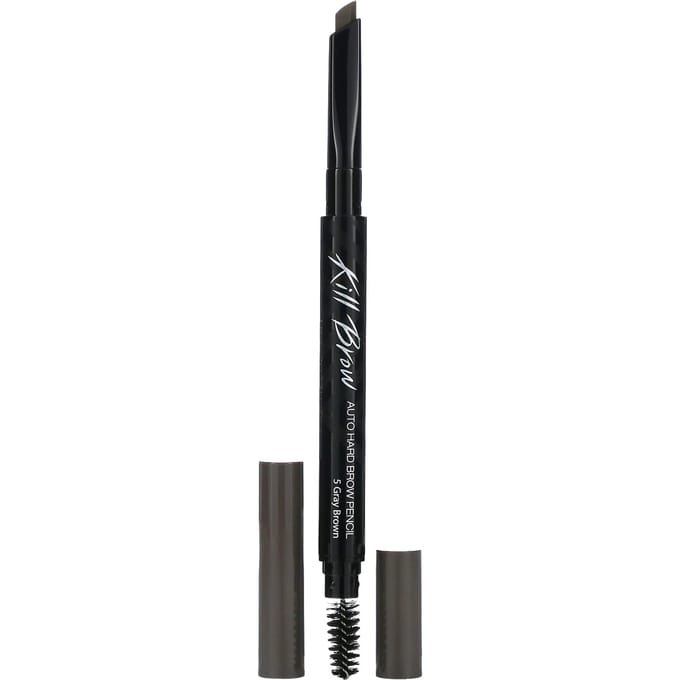 Clio, Kill Brow, Out Hard Brow Pencil, 05 Gray Brown, 0.31 g (0.01 oz) black