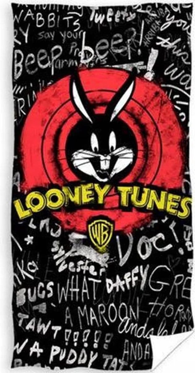 looney tunes strandlaken graffiti 70 x 140 cm