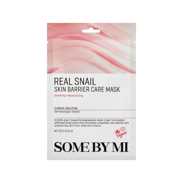 Real Snail, Huidbarrièreverzorging Schoonheidsmasker, 1 vel, 20G(0.70Oz) white