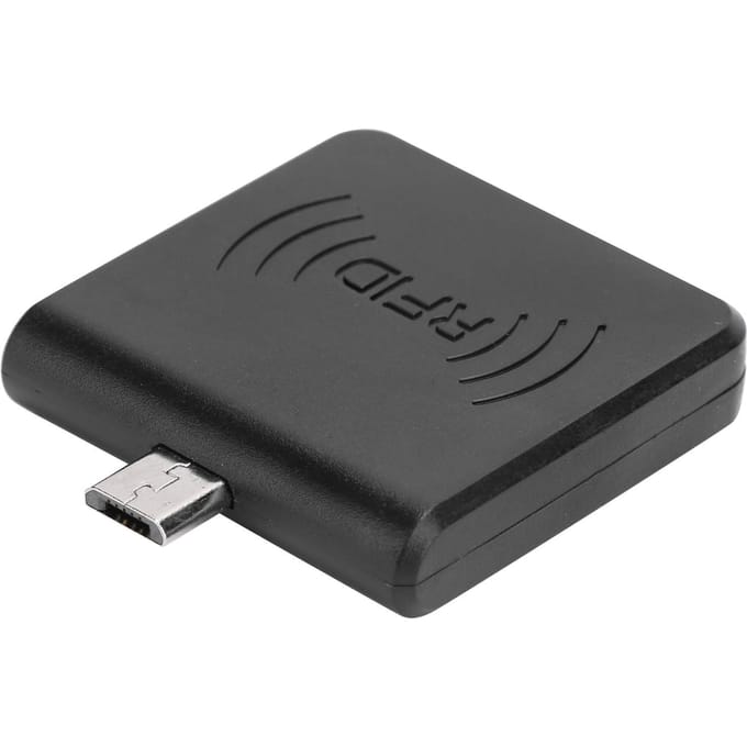 W86 Micro USB Mobiele Telefoon Kaartlezer Draagbaar voor RFID Mobiele ID Lezer voor AndroidZwart zwart