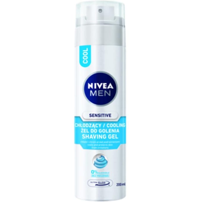 Nivea Sensitive Cool - Scheergel voor Mannen - 200 ml - Verzachtend en Verkoelend - Zonder Alcohol