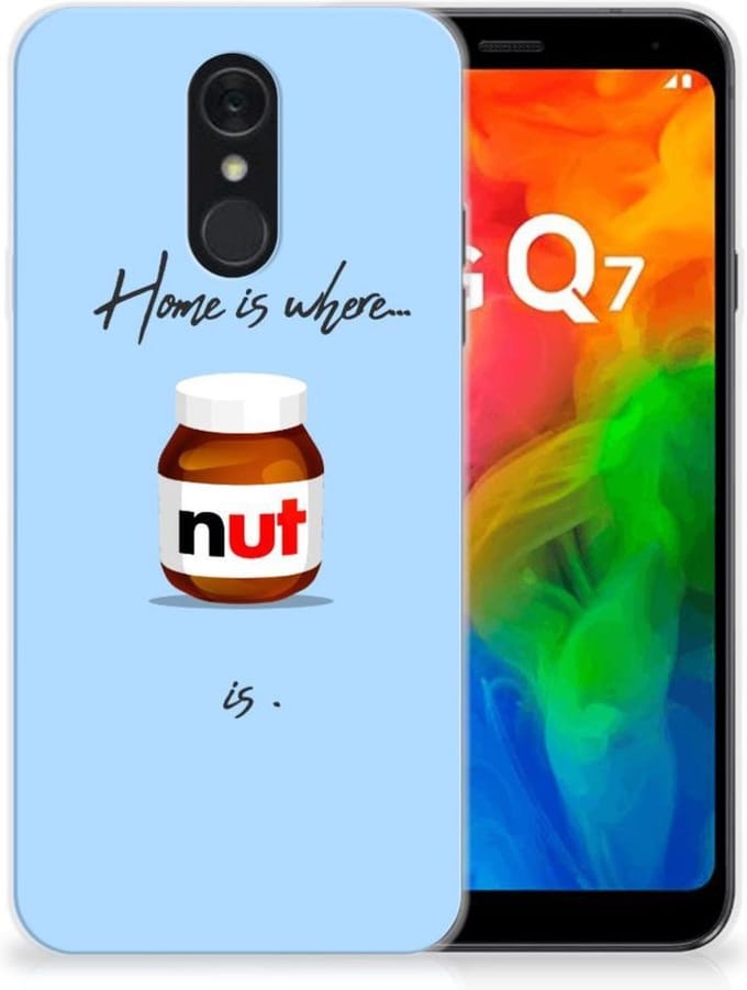 LG Q7 Siliconen Case Nut Home