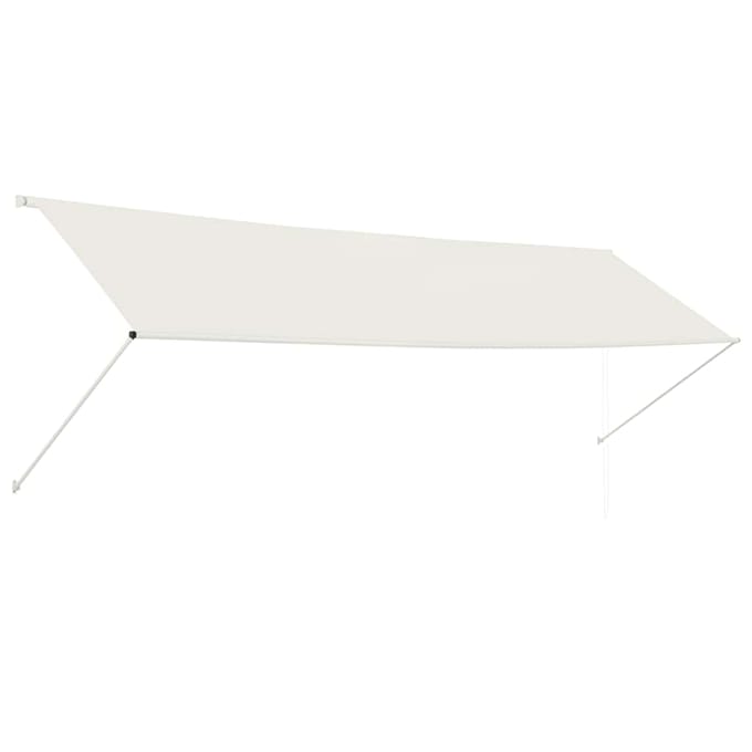 vidaXL - Luifel - uittrekbaar - 400x150 - cm - crème