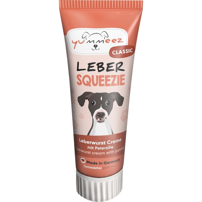 Voordeelpakket: 4x 75g yummeez Classic Lever Squeezie hondensnacks