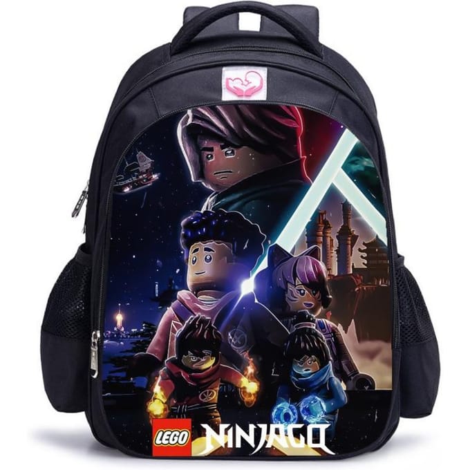 Lego Ninjago Seizoen 5 Cartoon Print Zwarte Rugzak black - medium