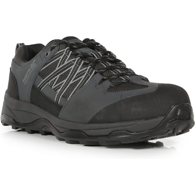 Regatta Heren Clayton Safety Trainers (Zwart/Briar)