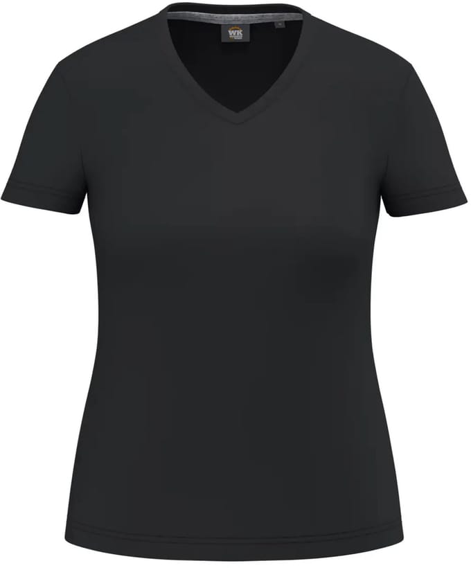 Duurzame V-hals antibacteriële t-shirt voor dames WK. Designed To Work