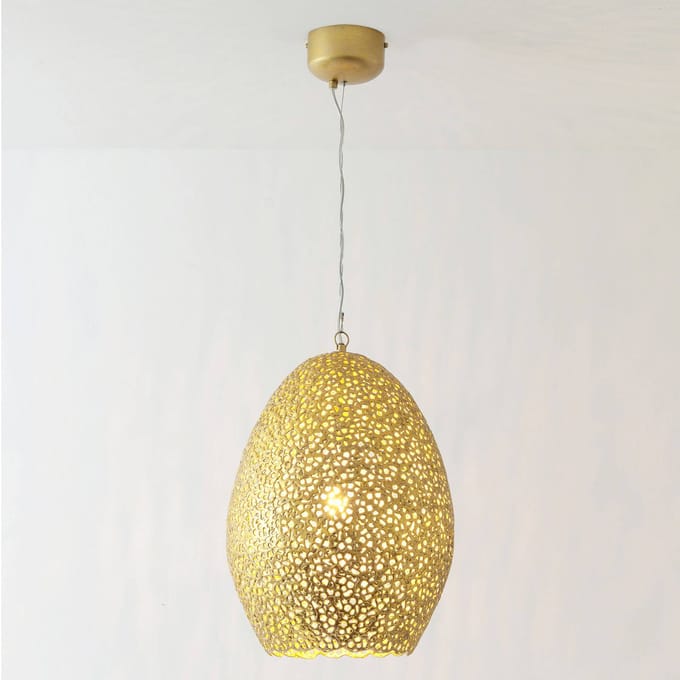 Holländer Hanglamp Cavalliere, goud, Ø 34 cm
