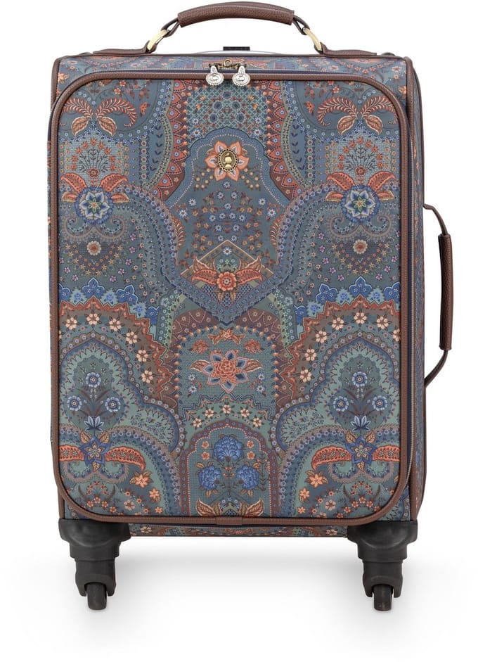 Pip Studio - Tosca Trolley Dames - Handbagage Koffer - Jabali - Blauw - 35x22x47cm