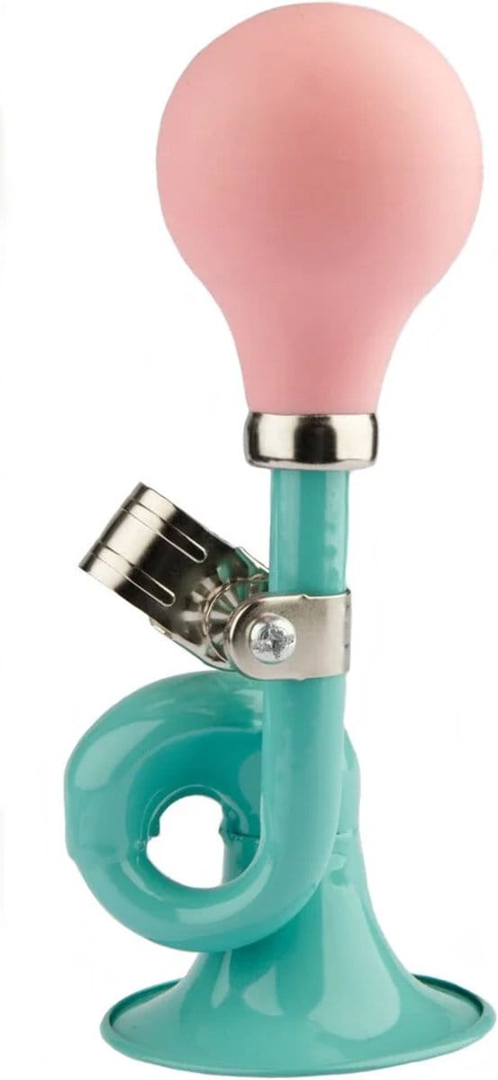 Fietstoeter krul PexKids - Groen met roze bol