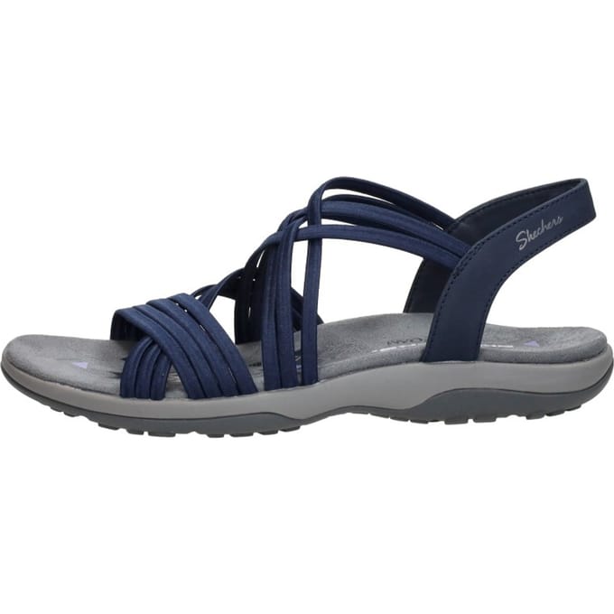 Skechers Reggae Slim - Sunnyside Sandalen Plat - blauw - Maat 41